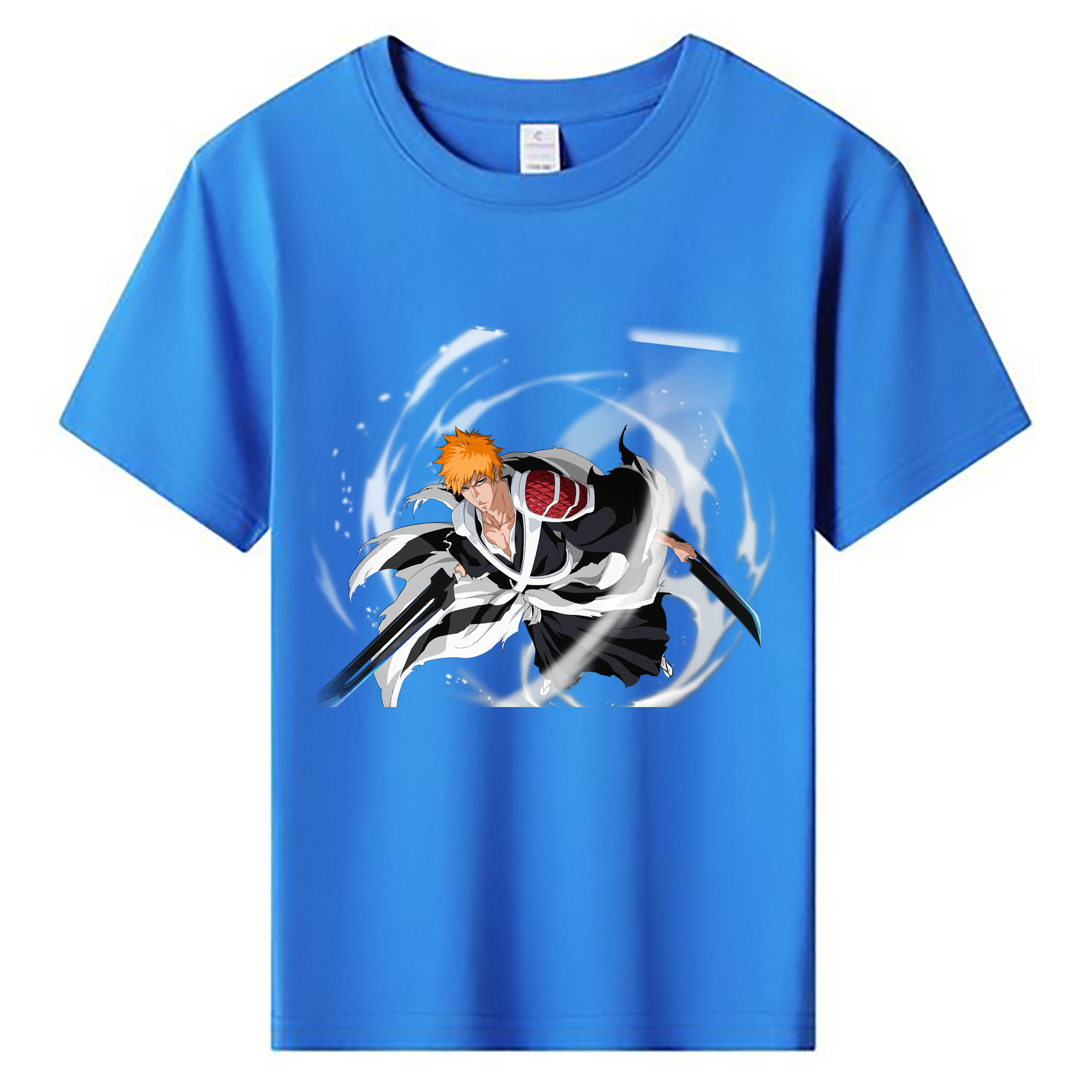 （画像用） ブリーチ 黒崎一護（くろさき いちご）BLEACH Kurosaki Ichigo 綿100％キッズTシャツ（フロントプリント）